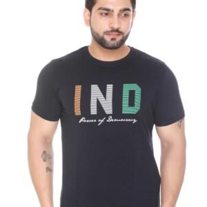 Stylish Men's T-Shirt Round Neck Half Sleeves Regular Fit with Graphic Print